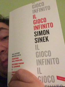 Copertina del libro "Il gioco infinito" di Simon Sinek.